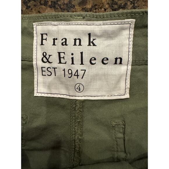 Frank & Eileen Blackstone Utility Pants Italian Performance Twill Army Green 4 - Picture 4 of 5